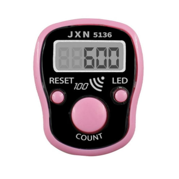 LED Display Finger Counter - Portable & Lightweight, Easy-to-Use Calculator for Low-Light Environments, ABS+Plastic