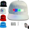 thumbnail image 1 of LED Display Hat under $5! Yannianjz LED Rolling Display Hat with Bluetooth, Programmable Message Hat for Sports Events, Light Up Baseball Cap for Concerts Parties, Customizable Text Animation Hat, 1 of 1