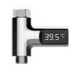 LED Display Home Water Shower Thermometer Flow SelfGenerating