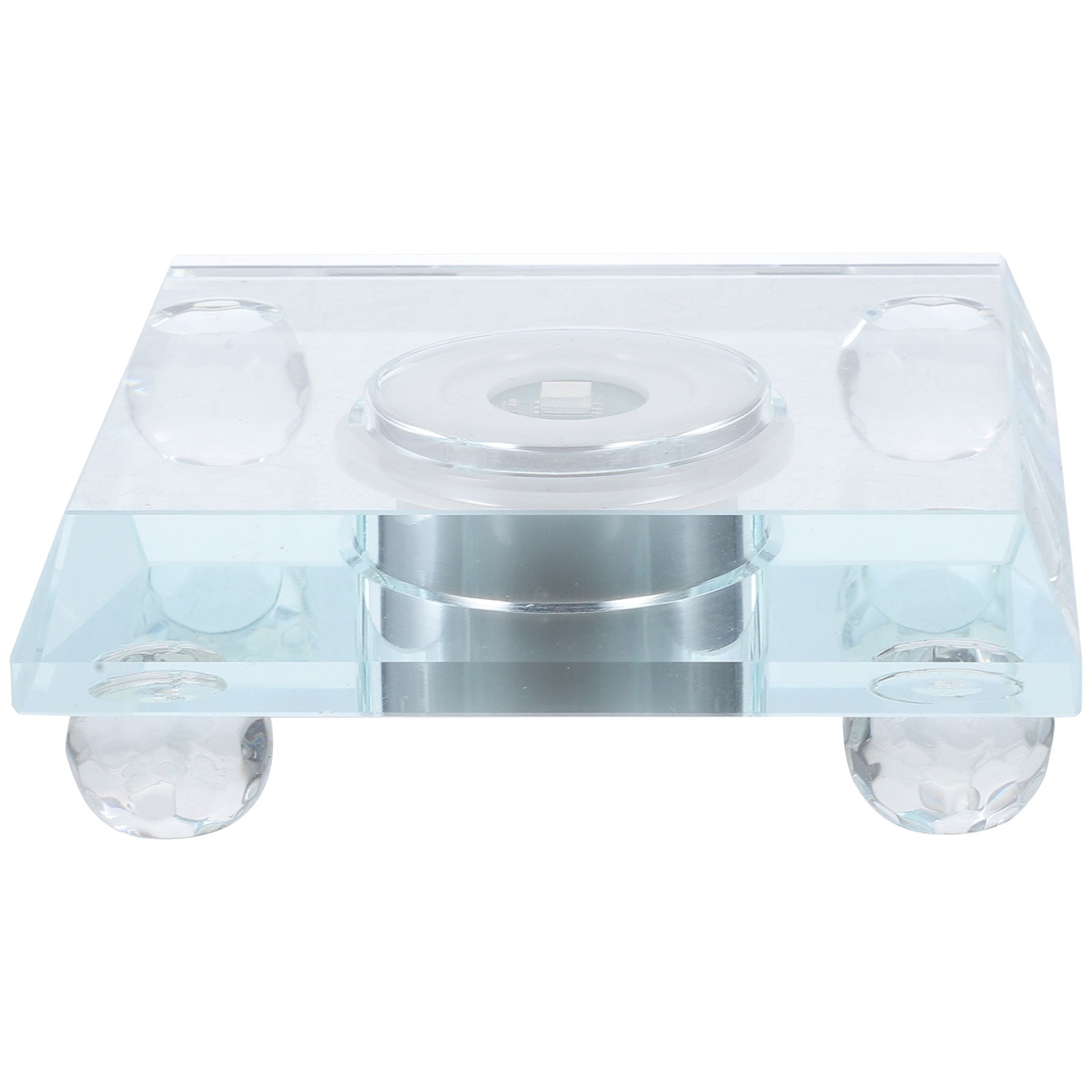 LED Display Light Base Crystal Lamp Clear Stand Marbles Dedicated Lithium Battery
