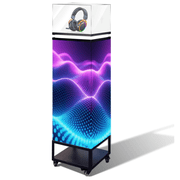 LED Display Screen Showcase,LED Display Screen Showcase, Acrylic Display Case for Jewelry Promotion/Museum