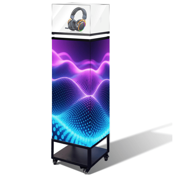 LED Display Screen Showcase,LED Display Screen Showcase, Acrylic Display Case for Jewelry Promotion/Museum