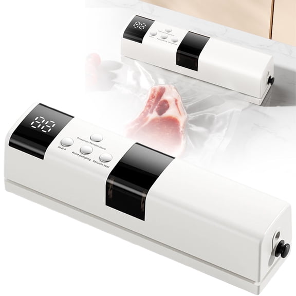 LED Display Vacuum Sealer for Food – Meat Vacuum Machine for Meals, Snacks, Chip Bags, Flour, Cereal, Storage, Freezer, Kitchen, Home, Office