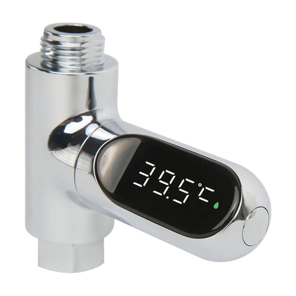 LED Display Water Shower Thermometer 5C-85C Self-Generated Electricity Water Temperature Monitor Smart Meter Thermometer ,Corrosion Resistance