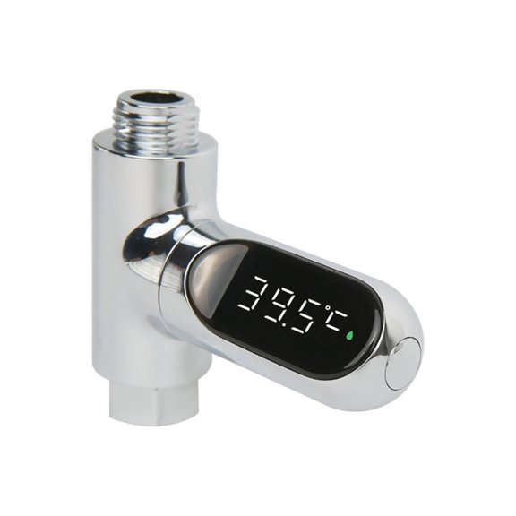 LED Display Water Shower Thermometer 5C-85C Self-Generated Electricity Water Temperature Monitor Smart Meter Thermometer ,Corrosion Resistance