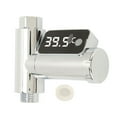 LED Display Water Shower Thermometer Rotatable Screen Waterproof Easy