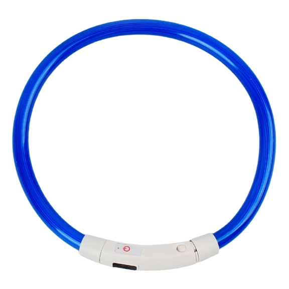 LED Dog Collar Rechargeable Luminous USB Charging Puppy Light up Collar for Outdoor