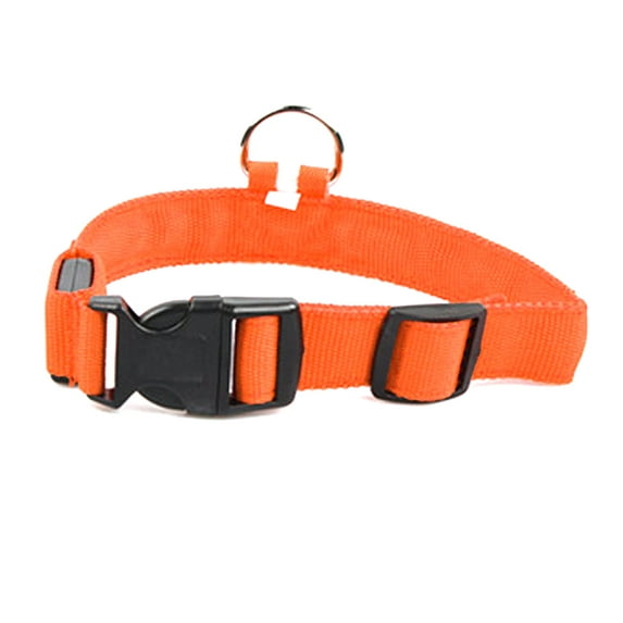 LED Dog Collar, USB Rechargeable Glowing Pet Safety Collar, Adjustable Light Up Collars for