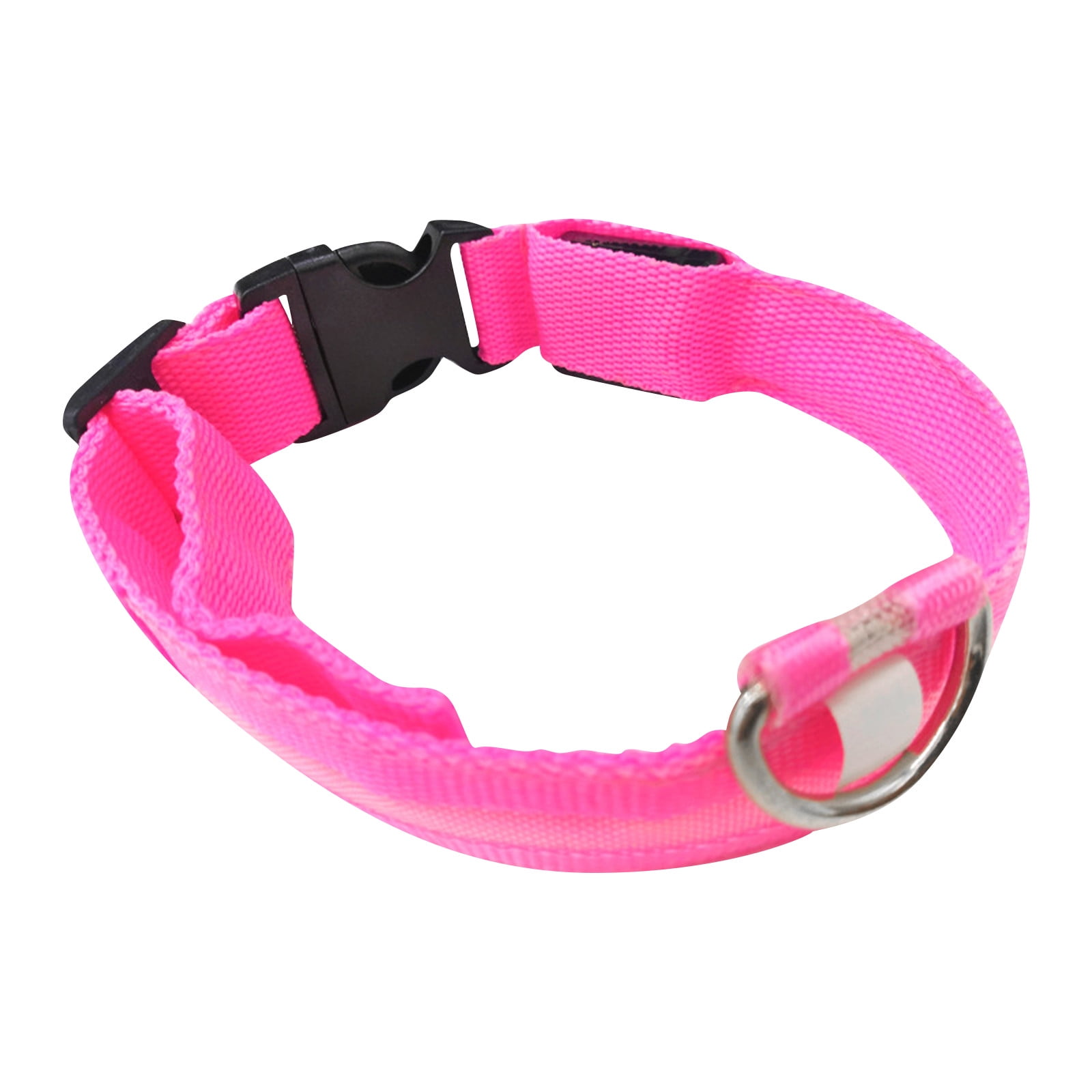 LED Dog Collar USB Rechargeable Safety Light Up Glowing Pet Collars For
