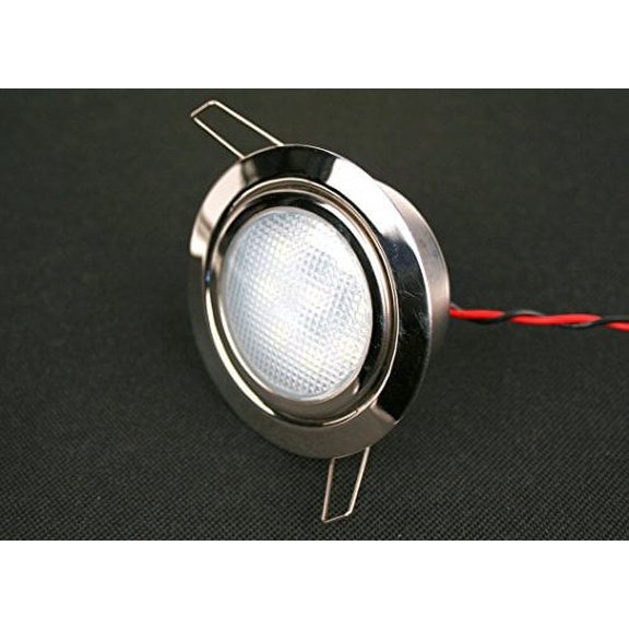 LED Dome Light - High Power 2.3" LED Downlight - 12VDC - Waterproof - 200 Lumen - Natural White (4000K) - Recessed Mount Waterproof Auto, Truck, RV, Boat and Aircraft