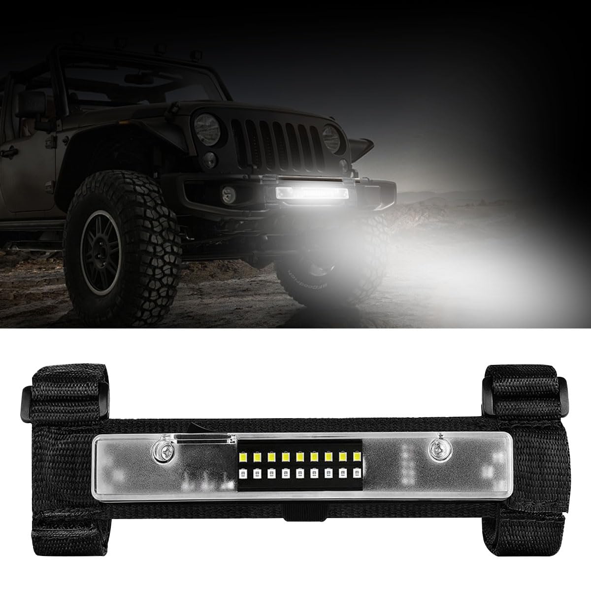 LED Dome Reading Light W/ Switch Universal Utility Roll Cage Light Car Interior