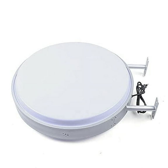 LED Double Sided Advertising Projecting Light Box Sign, Outdoor Waterproof Round Light Advertising Board Sign Billboard for Printed Illuminated Sign (24'' DIA)