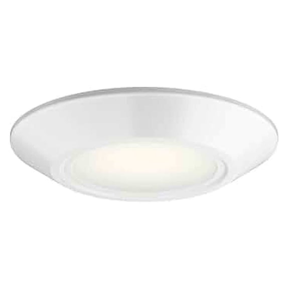 LED Downlight 6.4 Inch, Dimmable Flush Mount Ceiling Light - 3000K White, Wet Rated Integrated LED, Interior Lighting for Kitchen, Bathroom, Hallway