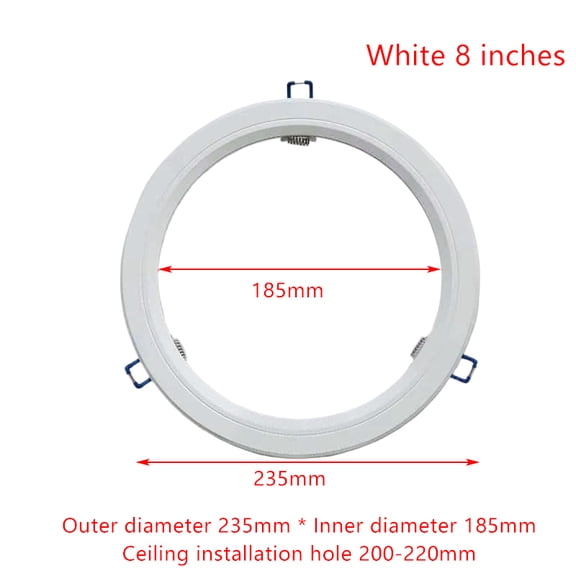 LED Downlight Spotlight Brackets Light Stand Adapters Lamp Shade Rings Hole Enlarge White Outer Frames Cut Out Remedial Circles