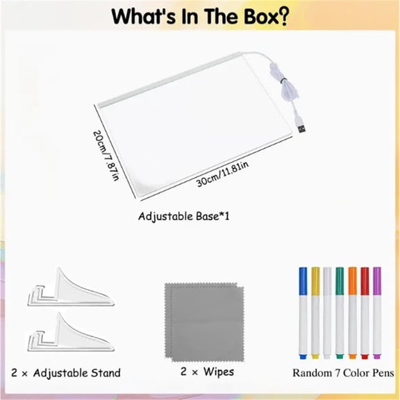 LED Drawing Board Doodle Glow Board for Christmas Gift, Room/Store/Festival,etc LED Glow Drawing Board