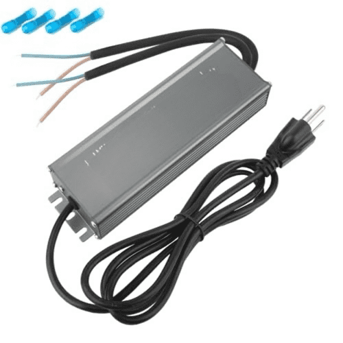 LED Driver 12V 250W, Waterproof IP67 LED Power Supply, AC 110V to DC 12 Volt Low Voltage Transformer with 3-Prong Plug 3.3 Feet Cable for DC Indoor Outdoor LED Light, Computer Project