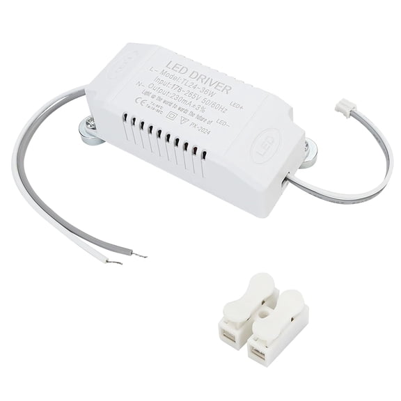 LED Driver 2436W 230mA AC 176/180265V to DC 75126V Constant Current Power Supply Transformer for Panel Light Ceiling Downlight Replacement