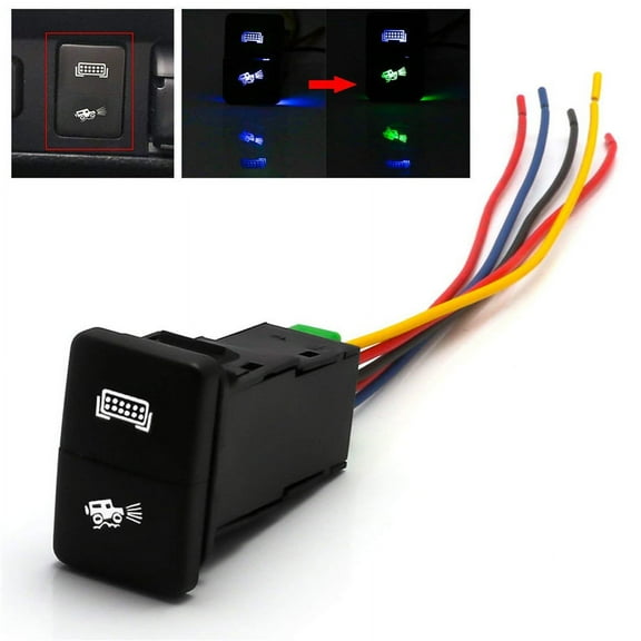 LED Dual Push Fog Lamp Switch Light Bar For Toyota Tacoma Tundra Land Cruiser 1x