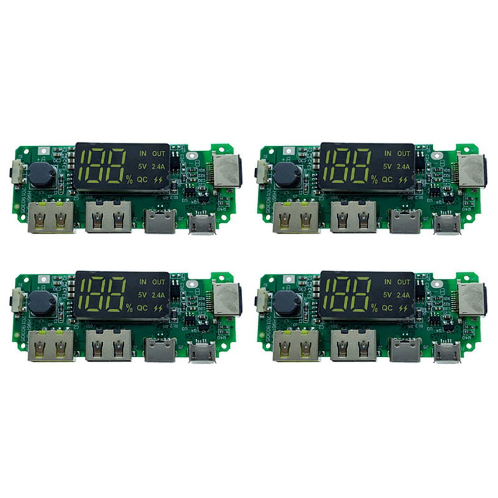 LED Dual USB 5V 2.4A /Type-C USB Mobile Power Bank 18650 Charging ...