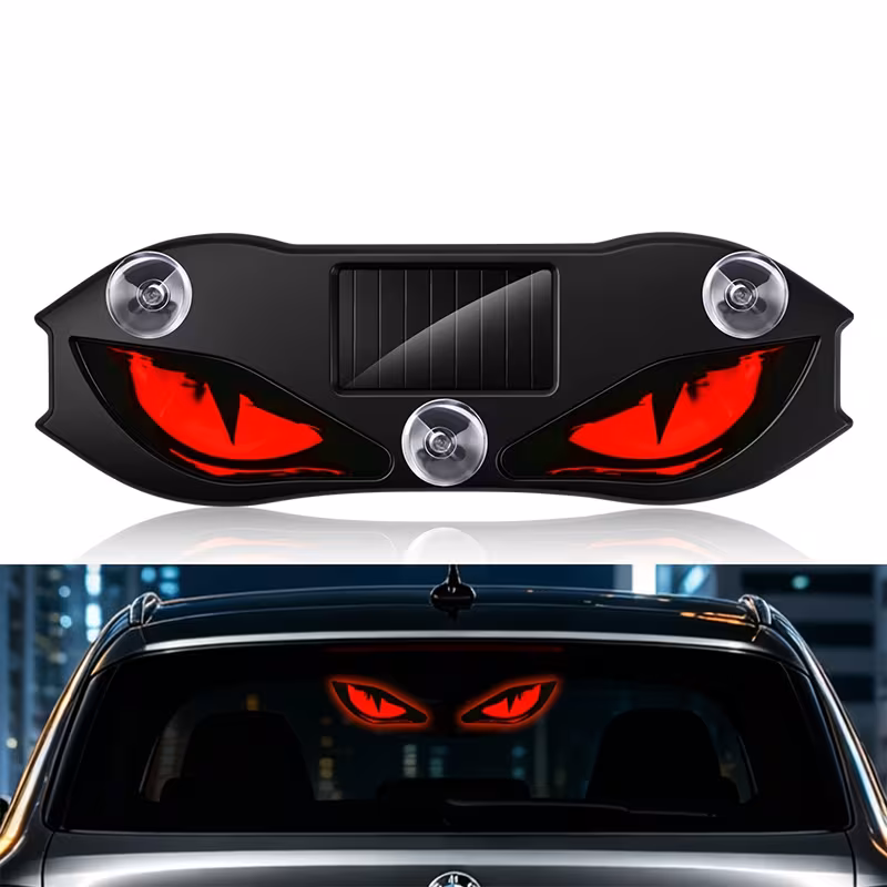 LED Dynamic Ambient Light (Devil Eye), Suction Cup Car Interior Light, Universal Fit for Car Truck Van, Kawaii Auto Interior Accessory