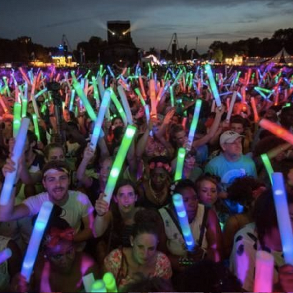 LED Dynamic Foam Sticks for Nightclubs, Weddings, Parties, Events and More! Light Up the Night 1 Case of 100 LED Foam Sticks