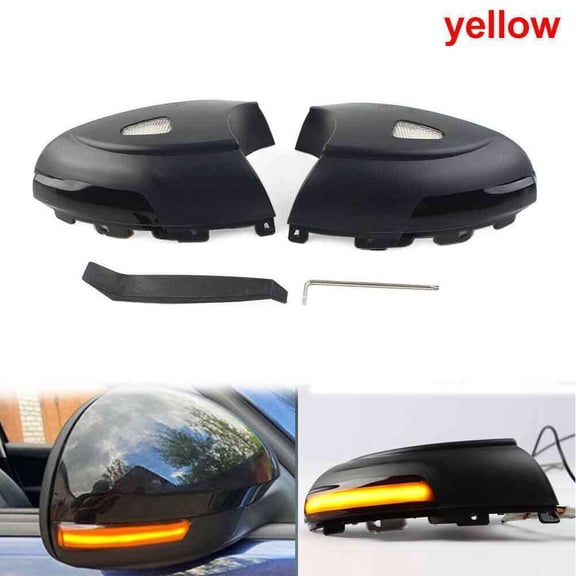 LED Dynamic Side Mirror Indicator Turn Signal Light For VW Tiguan 2007-15 Sharan