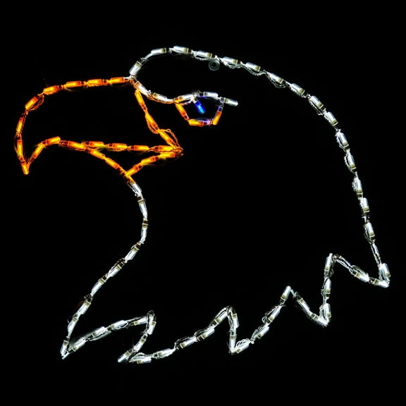 LED Eagle's Head White - Brite Ideas Decorating