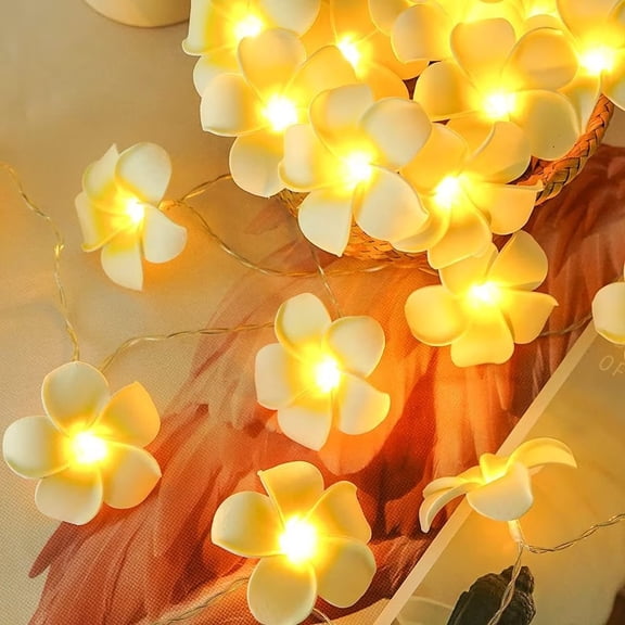LED Egg Flower String Lights 1pc Battery Box for Home Outdoor Decor