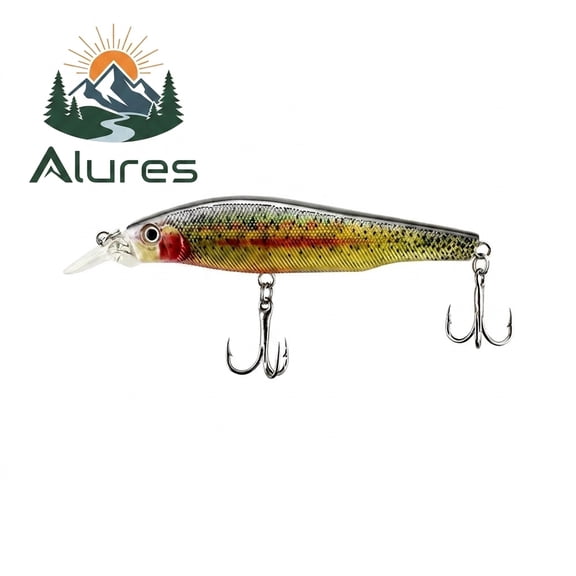 LED Electric Fishing Lure Pre Rigged String Hook Fishing Group Bait with Glowing LED Light Electronic Bait for Night Casting Fishing Bass Trout Salmon Fishing Angling Gear