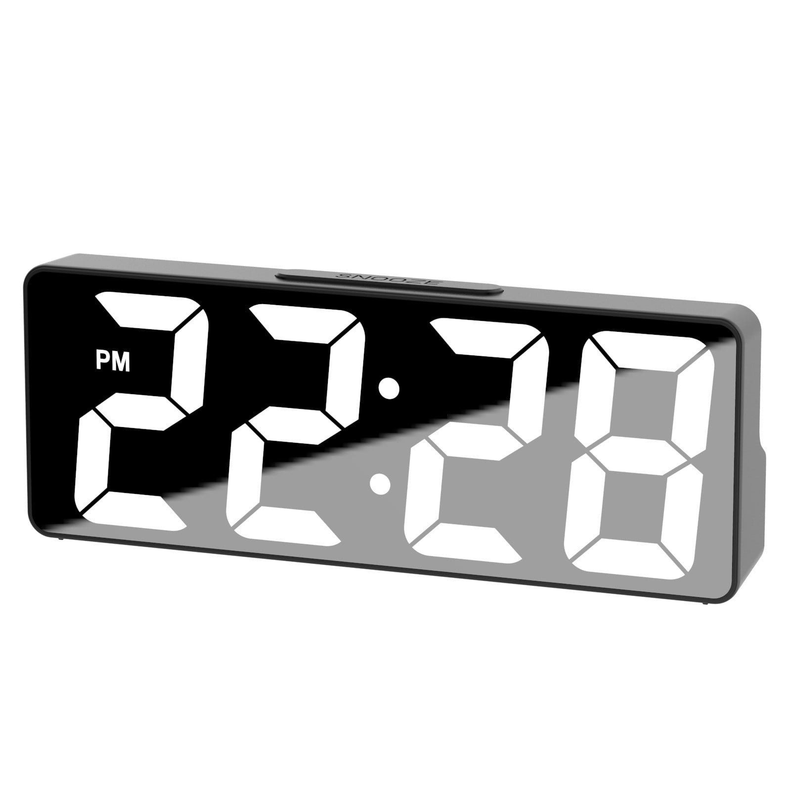 LED Electronic Alarm Clock USB Battery Use Voice Control Alarm Clock ...