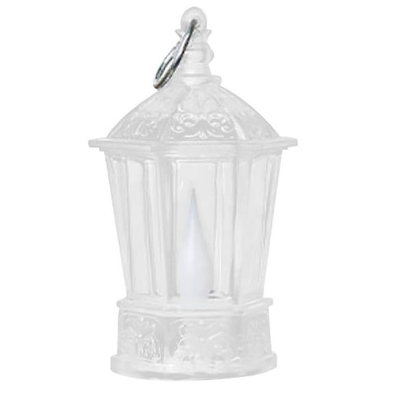 LED Electronic Candles, Christmas Candle Lanterns, 2pcs Vintage Crystal Transparent Flickering LED Candlesticks, Battery Operated Small Decorative Lanterns for Holiday Home Decor