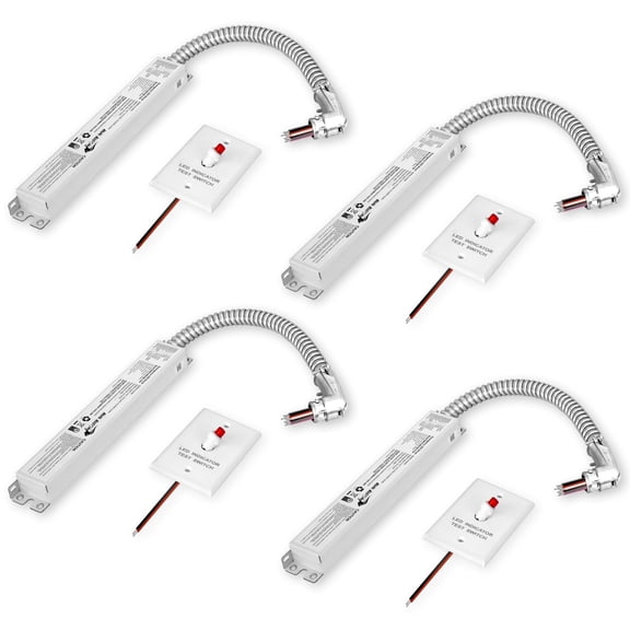 LED Emergency Driver 8W, Rated input 100-277Vac, DC150-170V Output,Suit for 6-80W Lamp with 0-10V Dimming, 6-8W with or without 0-10V Dimming, 90 minutes Emergency for LED Troffer, Panel,Strip