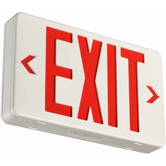 LED Emergency Exit Sign, Universal Mount OSHA Compliant