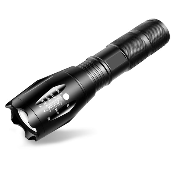 LED Emergency Handheld Flashlight, 1 Pack, Adjustable Focus, Water Resistant with 5 Modes, Best Tactical Torch for Hurricane, Dog Walking, Camping
