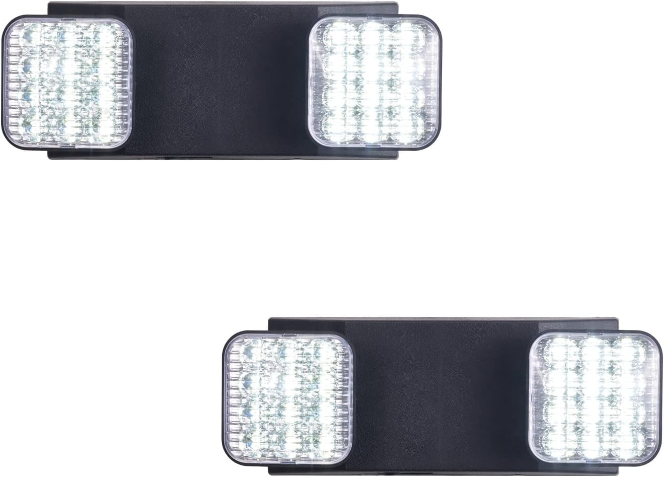 LED Emergency Lights with Battery Backup, Two Head Adjustable