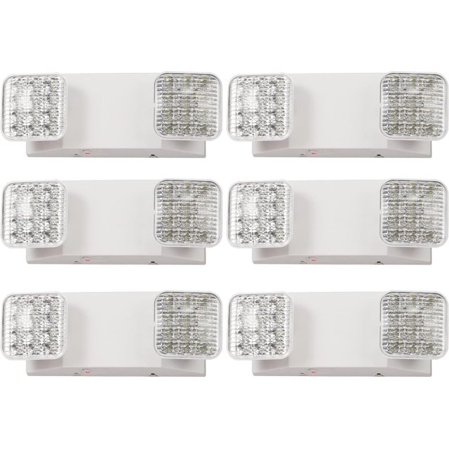 LED Emergency Lights with Battery Backup, Two Head Adjustable
