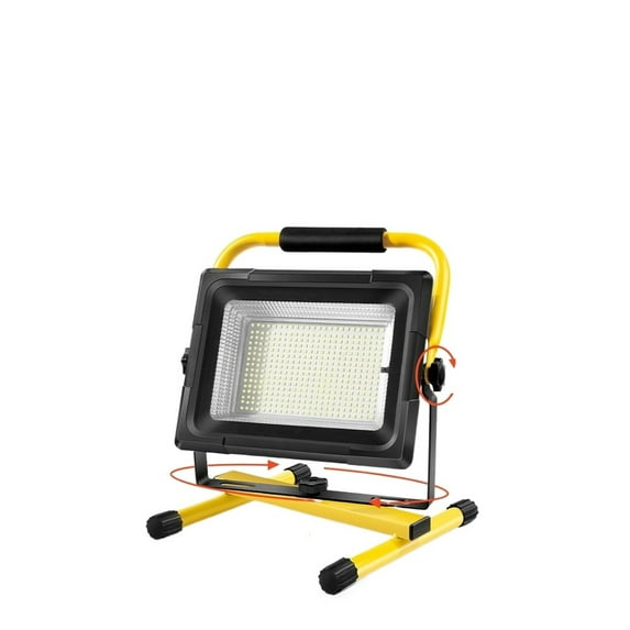 LED Emergency Rechargeable Outdoor Strong Light Camping Courtyard Night Market Garage Portable Power Cut Lighting Floodlight ,Easy to Install