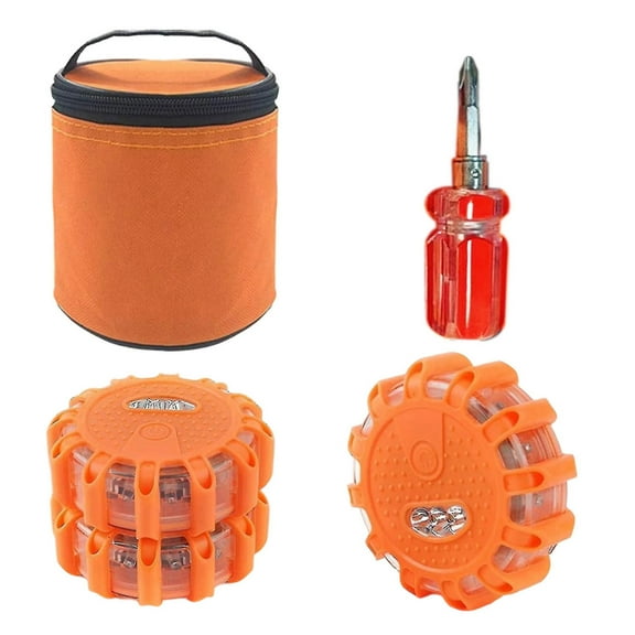 LED Emergency Strobe Warning Light for Vehicle Hazard Traffic Caution Signal Lamp with Base and Flashing Alert System