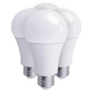 مصباح LED متعدد الاتجاهات مُغلق، 8 وات DIM LED A19 5000K 4 عبوات
