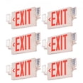 LED Exit Sign with Emergency Lights, Two Heads Emergency Exit Light