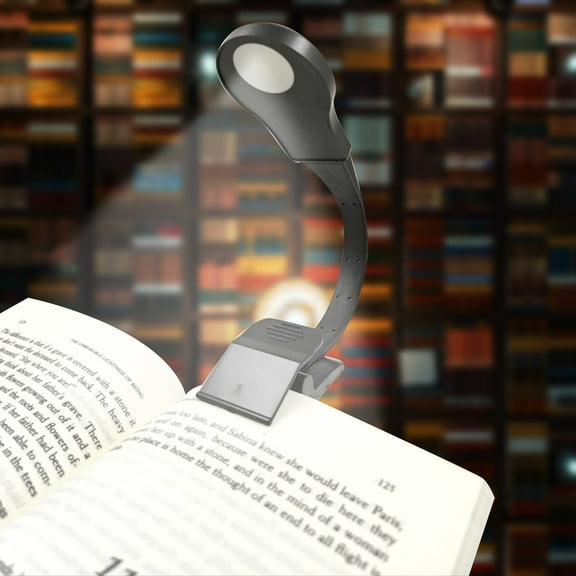 LED Eye-Care Book Clip Light with Rechargeable Battery, Portable Clip-On Reading Light, Compact Book Lamp for Reading in Bed Office Travel Home Use