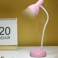 thumbnail image 1 of LED Eye Protection Desk Lamp - Adjustable 360° Bendable Reading Light with Natural Simulation Light, White Plastic Study Lamp for Bedroom, Dorm, Office - 8.5x8.5x31.5cm, Battery Powered (AA), 1 of 6