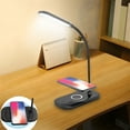 thumbnail image 1 of LED Eye Protection Desk Lamp,Student Reading Lamp,10W Wireless Charging,3 Color Modes,Brightness Adjustment,Eye Protection,for Home Office Dorm,Phone Stand Function, 1 of 7