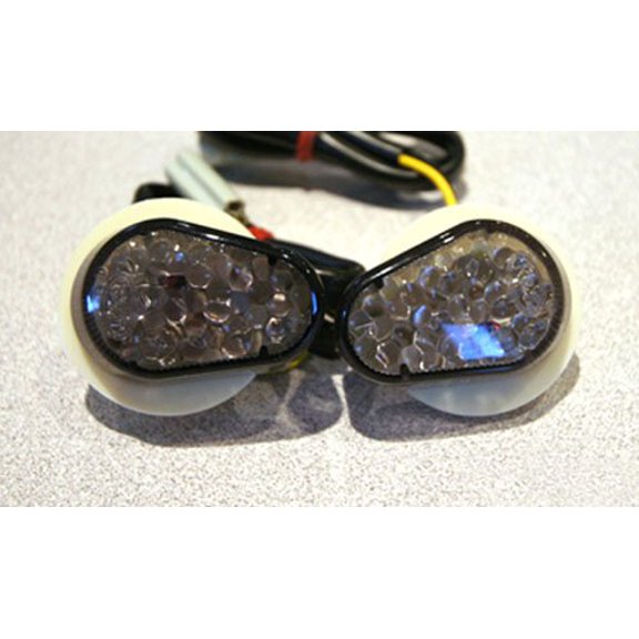 K&S LED Fairing Marker Lights for Yamaha R1/R6 Models ; Smoke Lens - 25-8541