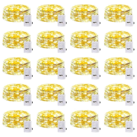 LED Fairy Lights Battery Operated,3 Features Blinking Slowly Blinking 2m LED Waterproof Mini String