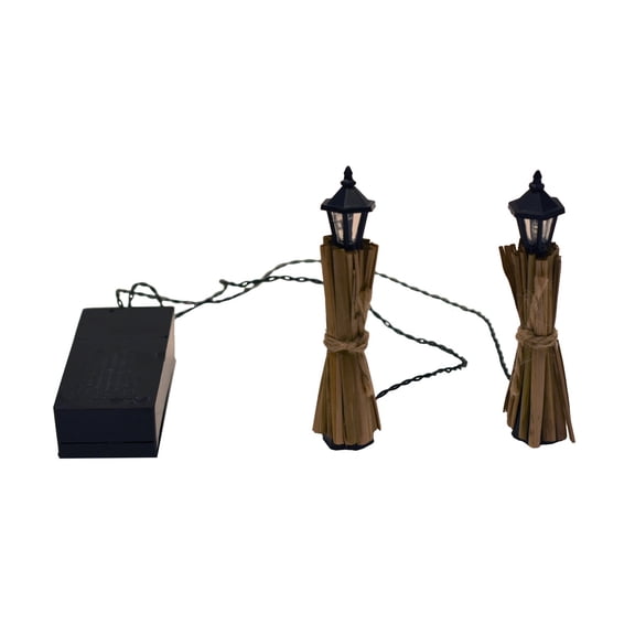 LED Fairy Lights Battery Operated Miniature Halloween Post Lamps Mini Fall Garden Decor