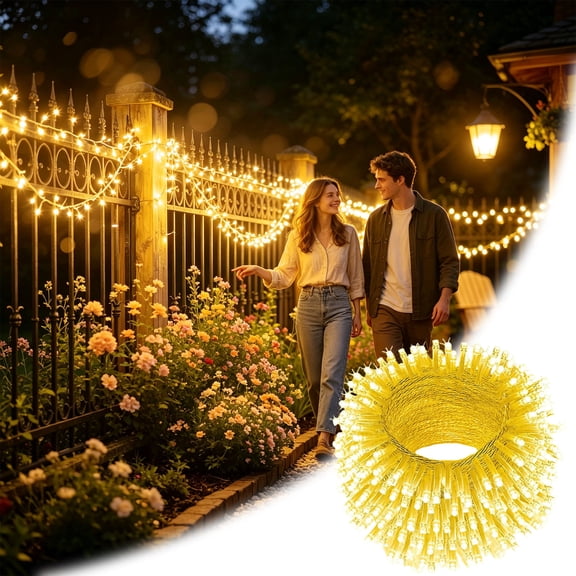 LED Fairy String Lights, Warm Starry Christmas Lights, Light String for Indoor Outdoor Bedroom Patio Garden, Wedding, Halloween Thanksgiving Holiday Party Tree Window Home Lighting Decoration