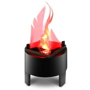 LED Fake Fire Flame Light 3D Flickering Fire Flame Electronic Flame Night Light Prop Simulated Flame Lamp Prop for Halloween Christmas Indoor Party Decoration