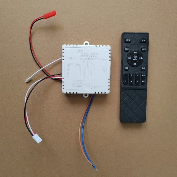 LED Fan Light Controller with DC Variable Frequency Remote Control 140W Dual LED Driver for Smooth Adjustment of Fan and Lighting