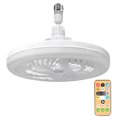 thumbnail image 1 of LED Fan Light with Remote Control Socket Ceiling Fan with Light 3 Speed Fan & 3 Light Modes Adjustable Head Energy Efficient Combo for Bedroom Living Room Study Room, 1 of 8